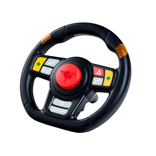 BIG Spielfahrzeug-Lenkrad BIG Sound Lenkrad, mit Licht- und Soundeffekten, kompatibel mit BIG Bobby Cars und Traktoren, batteriebetrieben