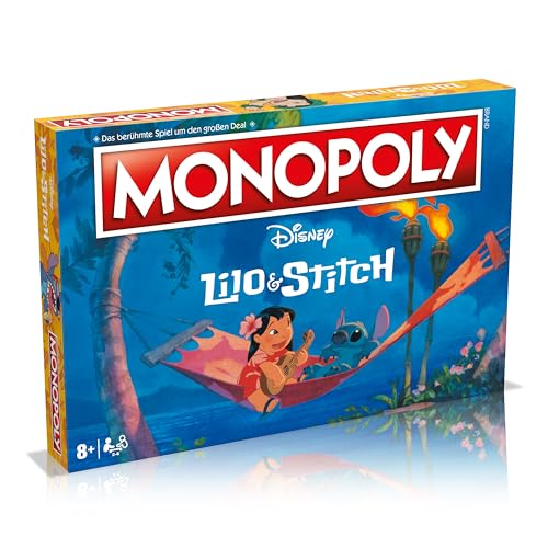 Winning Moves Monopoly Lilo & Stitch Brettspiel ab 8 Jahren - Deutsch, Disney Geschenk