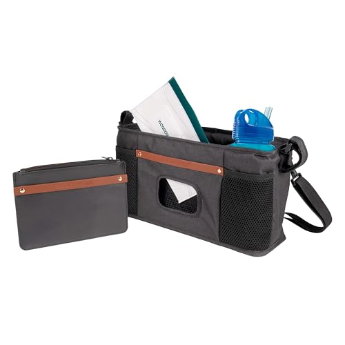 WonderFold Getränkehalter Black, Kinderwagen Zubehör für W4 Modelle, robuster Halter für Getränke und Snacks