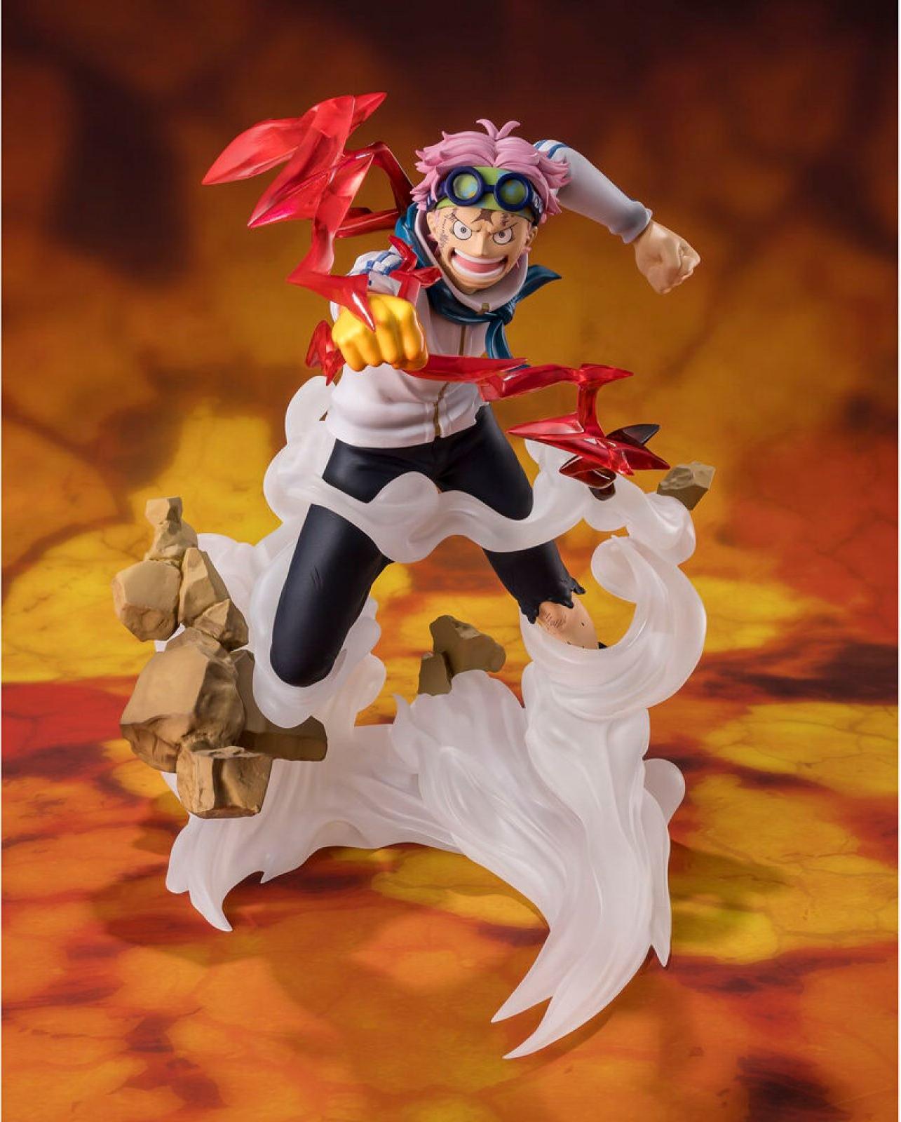 Bandai Tamashii Nations - Figurka One Piece Koby Honesty Impact Figuarts Zero, detailreiche PVC Statue, 15,5 cm, mit Base in Fenster-Box