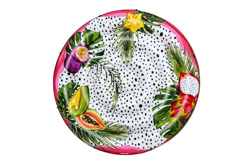 Bestway Inflatable Ride On Fruits 43720, aufblasbare Insel für 2 Personen mit bunten tropischen Grafiken, 1.88m