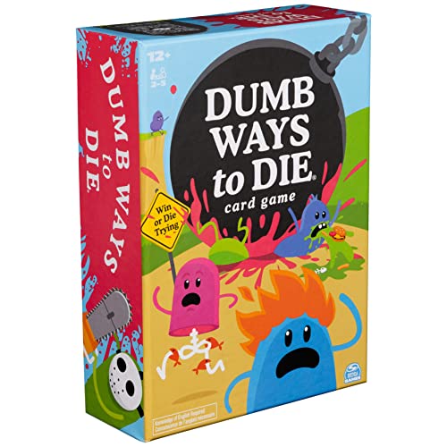 Perplexus Dumb Ways to Die Card Game, unterhaltsames Kartenspiel für Familien und Freunde, Englisch