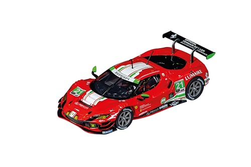 Carrera Digital 132 20032001 Autorennbahn, Ferrari 296 GT3 'AF Corse', detailgetreue Nachbildung mit funktionierenden Lichtern, 1:32 Maßstab