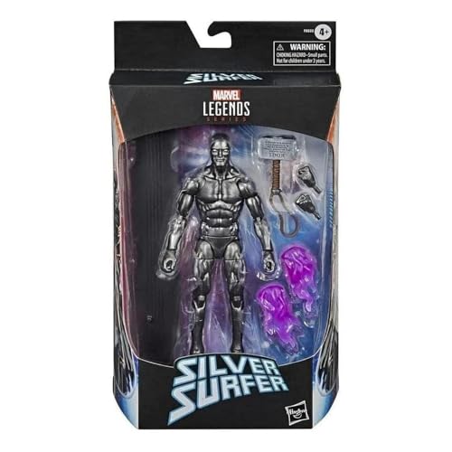 Hasbro Marvel Legends Series Silver Surfer, 15 cm Action-Figur mit 6 Accessoires und beweglichen Punkten