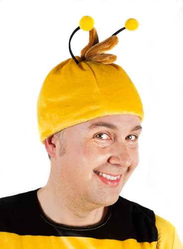 Maskworld Willi Kopfbedeckung für Erwachsene - Gelbe Biene Maja Kostümzubehör