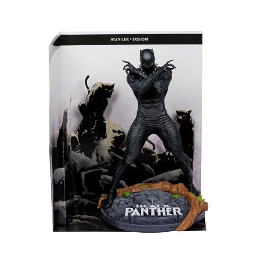 McFarlane Toys Marvel Black Panther Sammlerstück, 1:10 Maßstab mit Szene und Umweltbasis, inspiriert von Marvel Knights #4