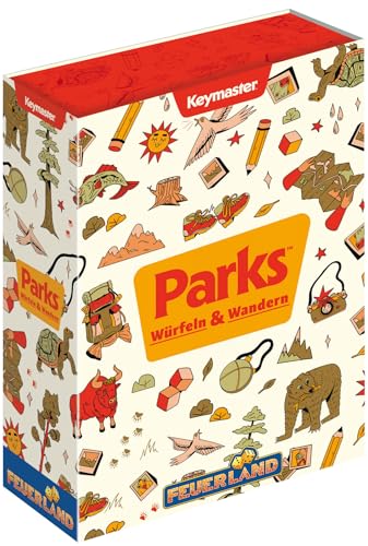 Feuerland Spiele Parks Würfeln & Wandern, Brettspiel für 1-4 Personen, eigenständiges Spiel aus der Parks-Serie