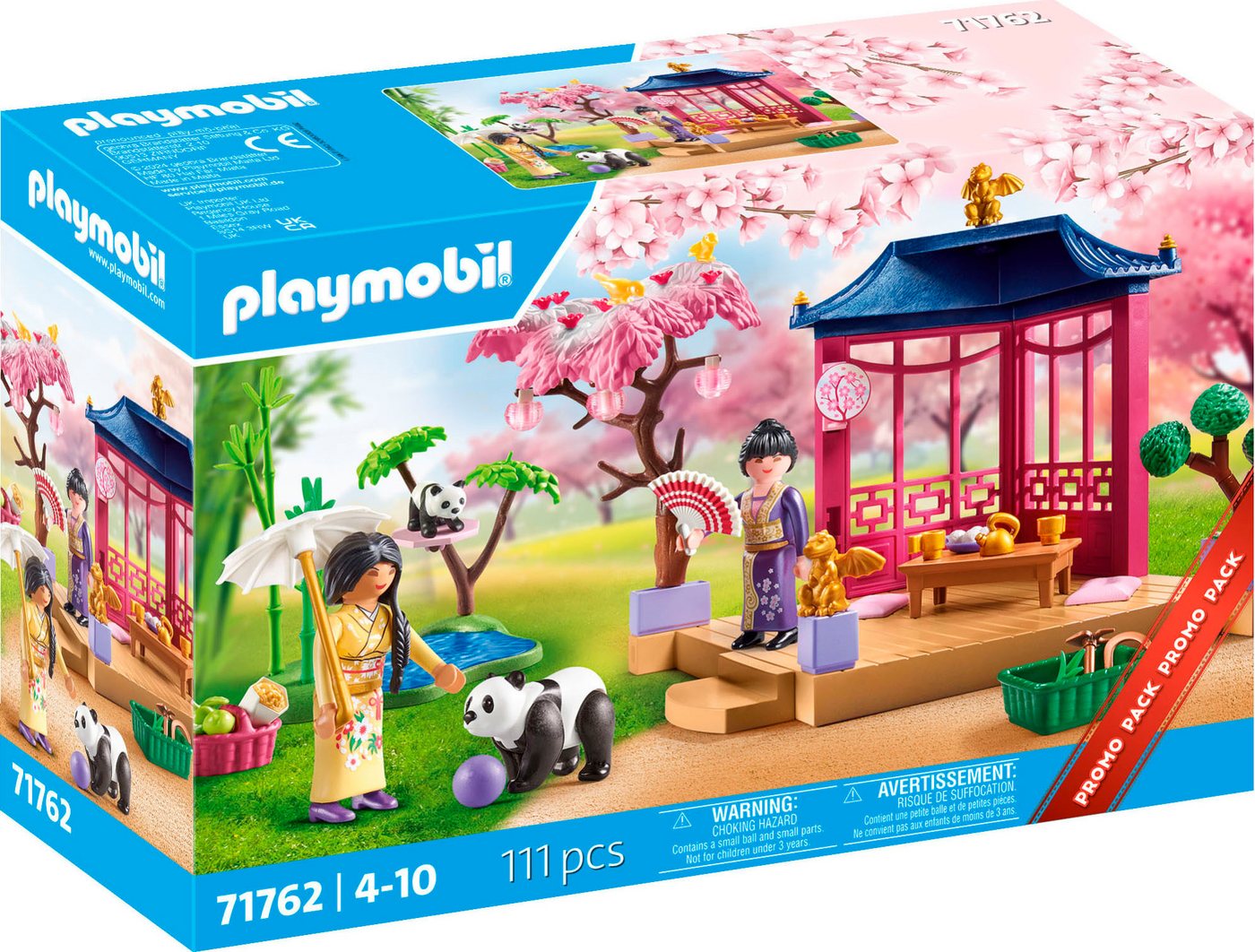 Playmobil® Asiatischer Garten mit Pandafütterung (71762), Playmobil My Life Konstruktions-Spielset, (111 St), Made in Europe
