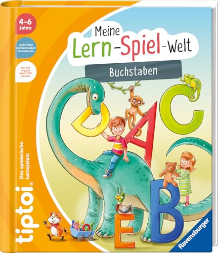 Ravensburger tiptoi® Meine Lern-Spiel-Welt - Buchstaben, Lernbuch für Kinder ab 4 Jahren, gelb