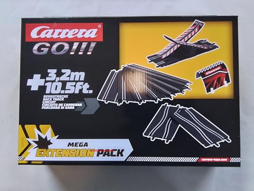 Carrera Extension Pack - Mega, Zubehörset für Carrera Go... mit bis zu 3,2 Meter Streckenlänge, für kreatives Spielen