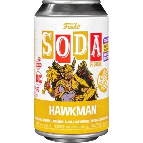 Funko Vinyl Soda DC Black Adam: Hawkman EXC, limitierte Sammelfigur mit detailreicher Gestaltung und authentischer Lizenz