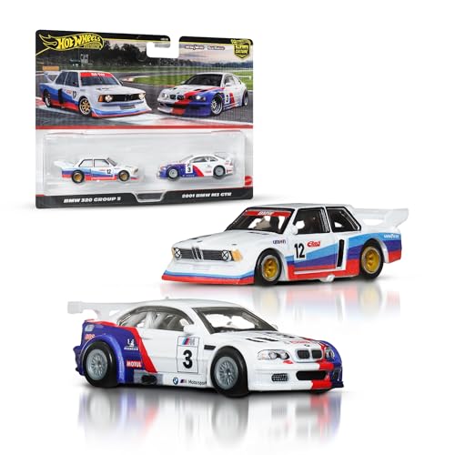 Hot Wheels Premium Car Culture 2-Pack - BMW, Maßstab 1:64, mit Die-Cast-Autos und Real Riders Reifen