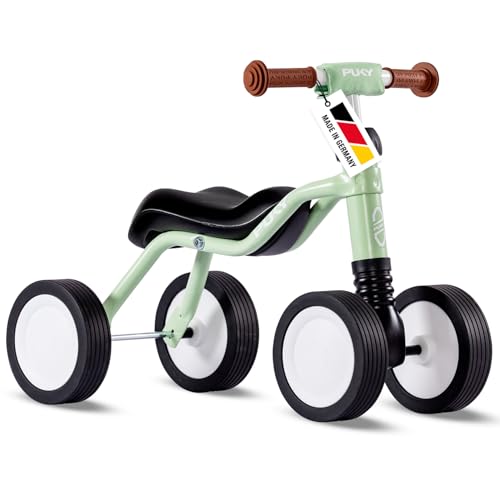 PUKY WUTSCH Pastel Green, Lauflernrad für Kinder ab 1 1/2 Jahren, Ergonomischer Sitz, Sicherheitslenker, Pendelachse, Indoor & Outdoor, FLOAT-Laufrad