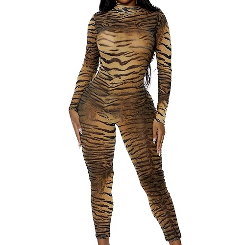 Forplay Cant Be Tamed Sexy Tiger-Kostüm, tiger, S-M, 90% Polyester, 10% Spandex, reißverschluss