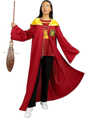 Funidelia | Gryffindor Quidditch Kostüm - Harry Potter für Herren & Damen - Größe M - Granatfarben - Zauberer Kostüm für Erwachsene & Verkleidung für Partys, Karneval & Halloween