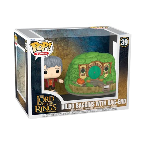 Funko Town The Lord of the Rings Bilbo Baggins with Bag-End, Sammelfigur für Fans des Funko POP!-Universums