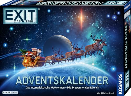 KOSMOS 684488 EXIT® - Das Spiel - Adventskalender 2024: Das intergalaktische Wettrennen, mit 24 spannenden Rätseln ab 10 Jahre, Escape Room Spiel vor Weihnachten, Kosmos, Adventskalender mit atmosphärischer Abenteuergeschichte und umfangreichem Spielmaterial - Preisvergleich