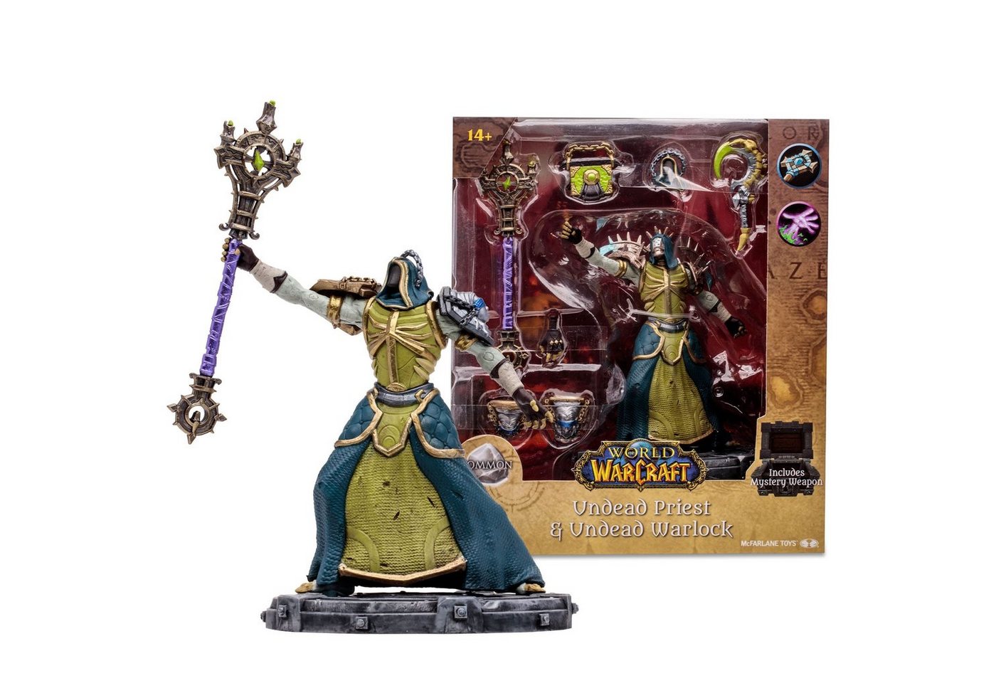 McFarlane Toys Actionfigur World of Warcraft, Bewegliche Figur (ca. 15 cm) mit Base und Sammelkarte
