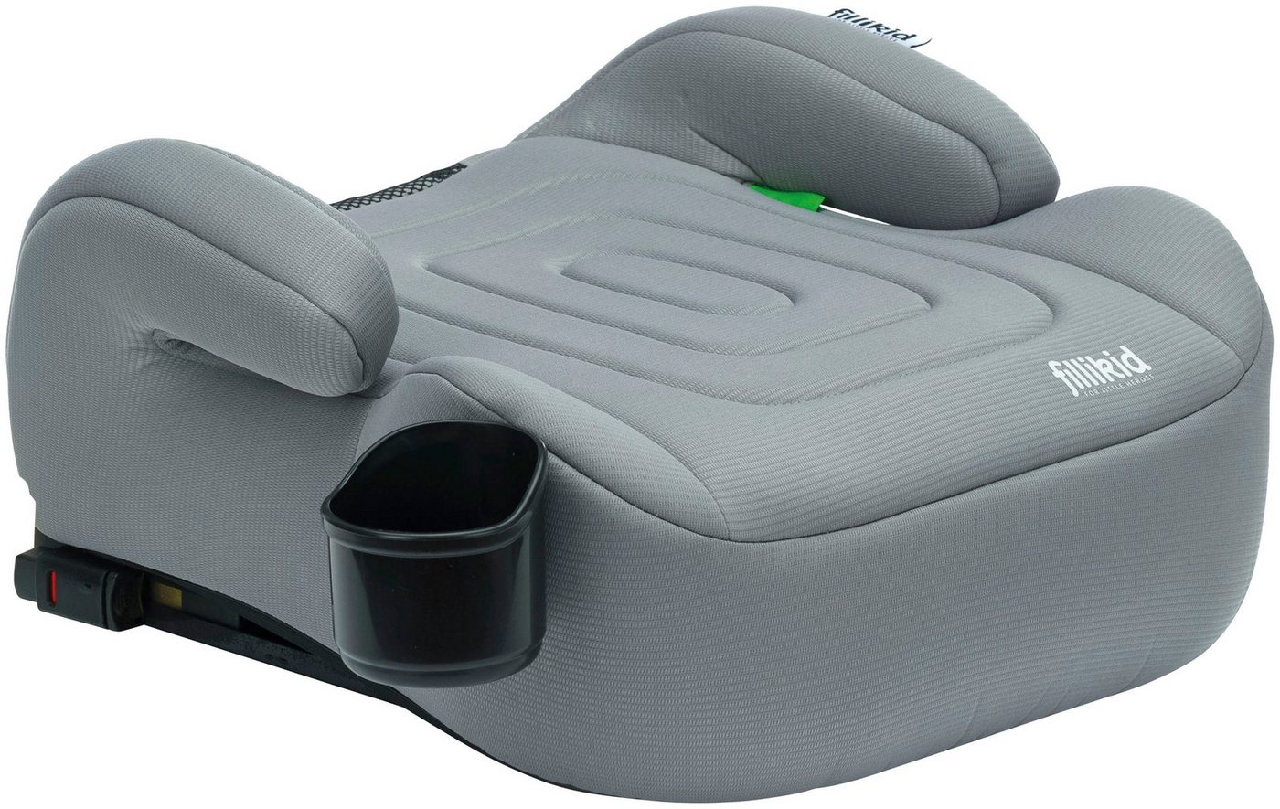 Fillikid Kindersitzerhöhung Flip Deluxe, Auto mit verlängerbarer Isofix i-Size, für Kinder von 6 bis 12 Jahren, in 3 Farben erhältlich