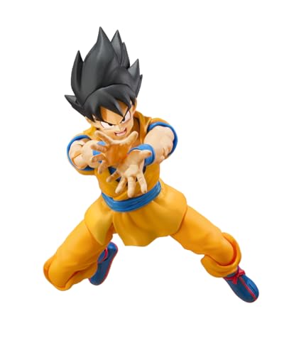 TAMASHII NATIONS Dragon Ball DAIMA Son Goku S.H.Figuarts Actionfigur, 14,5 cm, mit austauschbaren Handgelenken und Gesichtsteilen
