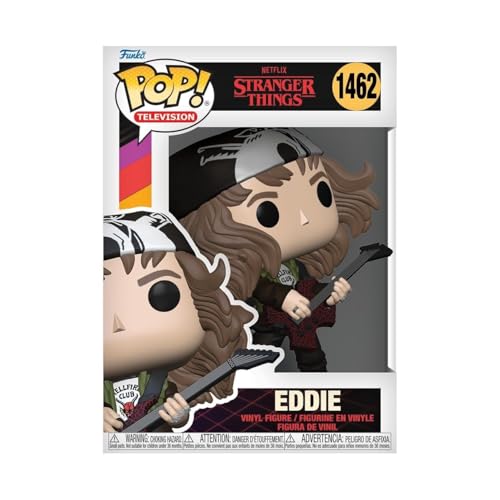 Funko POP! TV: Stranger Things - Hunter Eddie Mit Guitar​​ - Vinyl-Sammelfigur - Geschenkidee - Offizielle Handelswaren - Spielzeug Für Kinder Und Erwachsene - TV Fans - Modellfigur Für Sammler