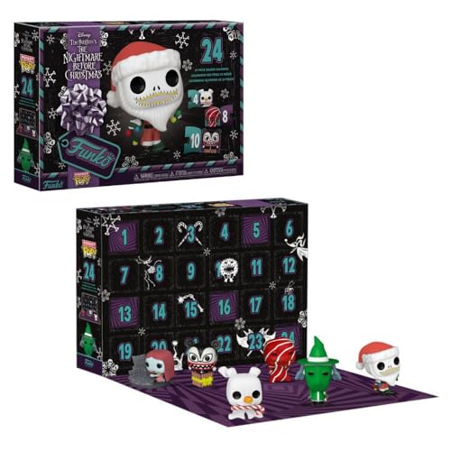 Funko Pocket Pop! Countdown Calendar: The Nightmare Before Christmas - Adventskalender mit 13 Sammelfiguren aus Vinyl - Geschenkgutschein für Kinder ab 3 Jahren
