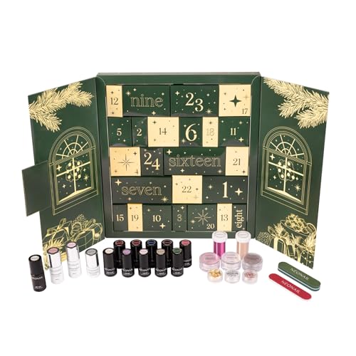 Neonail Adventskalender Beauty Feels Like Home 2025, 24-tlg. mit 9 limitierten UV-Nagellacken und 7 Pflegeprodukten für elegante Nägel
