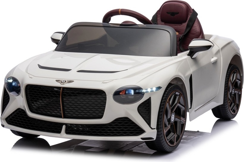schnaeppchenmeile-online Kinder Elektroauto Bentley Bacalar 12V +vier Motoren+LED+Audio+FB, weiß, mit 3 einstellbaren Geschwindigkeiten und LED-Beleuchtung
