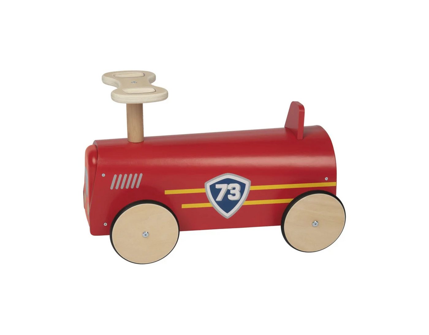 Playtive Rutscherauto aus Echtholz, Retro Design, schiebefähig, ab 2 Jahren, max. 45 kg Nutzergewicht, Gummireifen