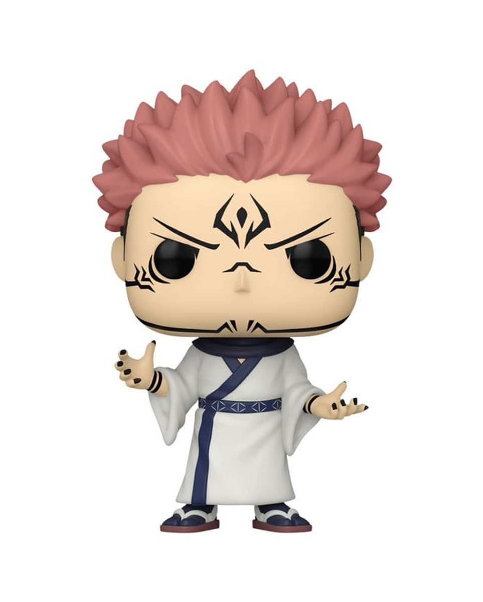 Funko Jujutsu Kaisen Sukuna Funko POP! Sammelfigur aus Vinyl, 9 cm, Beige/Weiß/Rosa/Blau/Schwarz