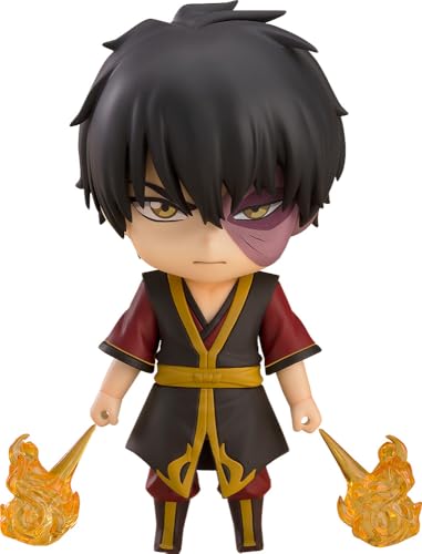 Good Smile Company Nendoroid Actionfigur Zuko, posierbare Sammelfigur von "Avatar - Der Herr der Elemente", 10 cm, inkl. 3 Gesichter und Feuereffektteilen