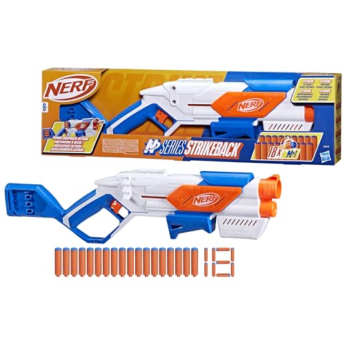 NERF G0218EU4 Nerf N Series Strikeback Blaster & Darts, bunt