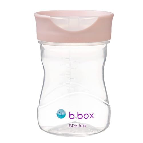 B.Box Trainer Cup Trainingsbecher Blush, 240 ml, BPA-frei, für Kinder ab 12 Monaten, spülmaschinenfest