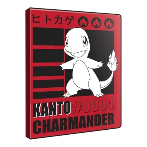 Ultra Pro PKM Charmander 9 Pocket Portfolio, für bis zu 90 Sammelkarten, archivierungssicher, PVC-frei, hergestellt in Kalifornien