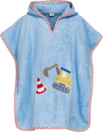 Playshoes Jungen Kinder Poncho Bagger 340067, 17 - Bleu, L (ab ca. 4 Jahre)