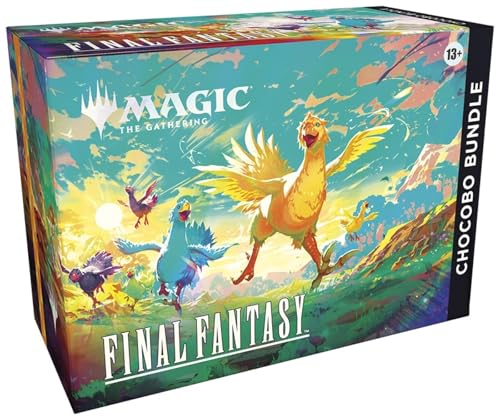 Magic: The Gathering FINAL Fantasy Chocobo-Bundle, Sammelkarten mit 32 Chocobo-Ländern, 10 Boostern und exklusiver Promokarte