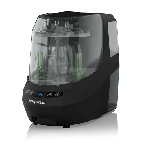 Baby Brezza Bottle Washer Pro, Flaschenwaschmaschine für Babyflaschen mit HEPA-Filter, 20 Sprühdüsen und 6 Reinigungsmodi, automatisches Waschen, Sterilisieren und Trocknen