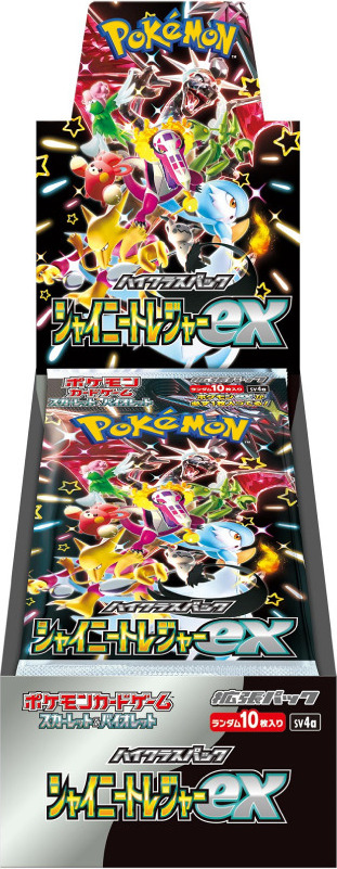 The Pokemon Company Pokemon Shiny Treasure ex Booster Display SV4A JP, Japanese Pokémon Cards Booster Box with 100 Cards