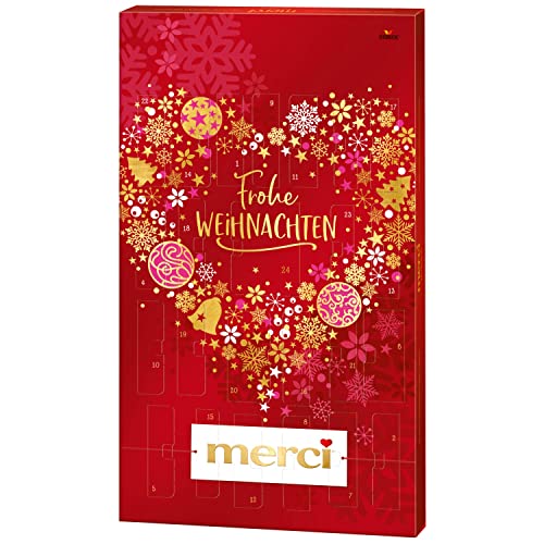 merci Adventskalender (1 x 255g) / Festliche Köstlichkeiten aus der großen Vielfalt von merci in 24 Türchen verteilt