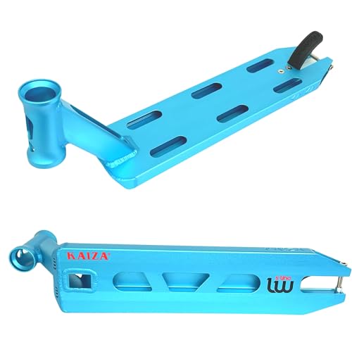 Longway Kaiza V4, Stunt-Scooter Deck 480mm, leichtes Aluminium, Petrol (Teal blau), optimal für junge Fahrer