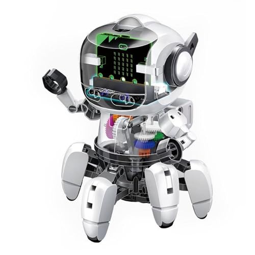 Velleman Roboter Bausatz Tobbie II, Micro:bit, programmierbarer Roboter für Kinder - STEM-Robotik, Lernen Programmieren, Geschenke für Kinder ab 14 Jahre - Elektronik Experimentierkasten