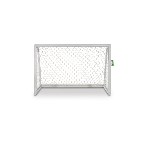 EXIT TOYS EXIT Scala Aluminium-Fußballtor - Leichtgewicht - Sehr Stabil - Hochwertiges Rostfreies Aluminium - Professionelles Fußballtor - Für den Garten - Trainiere Deine Fußballfertigkeiten - 120x80cm - Weiß