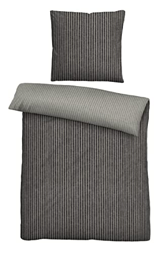 biberna 0840507 Melange-Flanell Bettwäsche