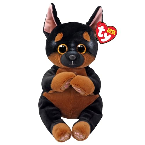 TY Fritz Dog Beanie Bellies Medium - Squishy Beanie Baby Soft Plush Toys - Collectible Cuddly Stuffed Teddy in Assorted Colors