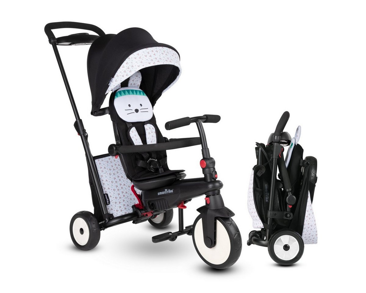 smarTrike® SmarTfold STR5 Hase, faltbares Dreirad mit 7 Konfigurationen, für Kinder ab 9 Monaten, weiß