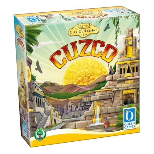 Queen Games Cuzco Classic, Strategisches Brettspiel mit Tempelbau & Gebietskontrolle, für 2-4 Spieler, Eurogame ab 12 Jahren