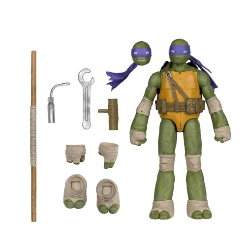 McFarlane Teenage Mutant Ninja Turtles Page Punchers Action Figure Donatello, 13 cm, beweglich mit Zubehör und exklusivem Comic