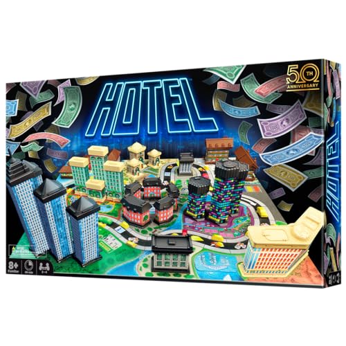 Ooba Games OOBA Ltd. - Hotel - Strategisches Brettspiel für 2-4 Spieler, Familienspiel ab 8 Jahren, spanische Variante, 40 Minuten Spielzeit