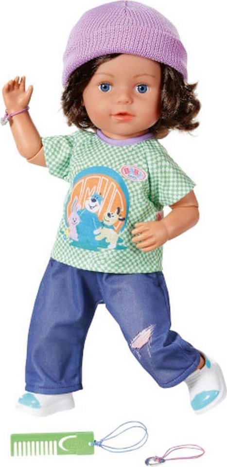 Zapf Creation® BABY born Brother Play & Style, 43 cm Puppe mit 7 lebensechten Funktionen, inkl. Outfit und Freundschaftsbändchen