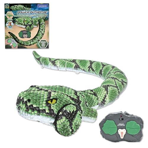 Lexibook Power Python RC, wasserdichte Funkgesteuerte Pythonschlange für Land und Wasser, ausziehbar auf 75 cm, grün, SNAKE01
